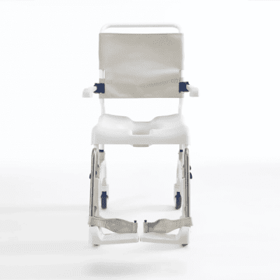 Aquatec Ocean Ergo Attendant Propelled Commode Chair rental hire front 400x400 1