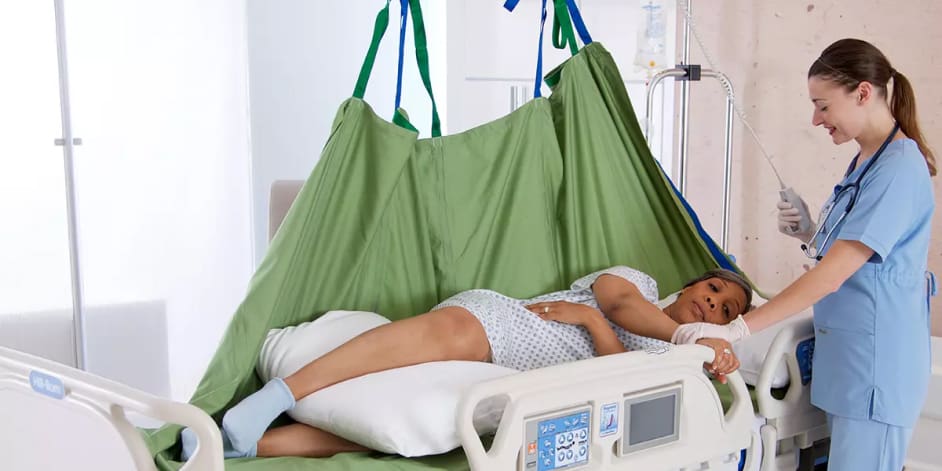 Patient hoist slings slide sheets